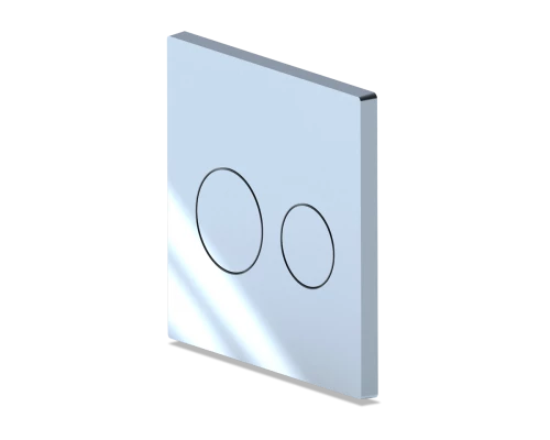 Клавиша для системы скрытой установки "Компакт" унитаза глянцевый хром круглая, ANI PLAST