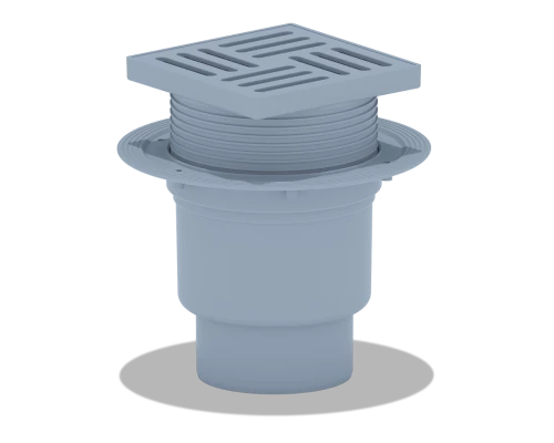 Трап верт. рег. вып.110 с сух.гидроз.реш.15х15 пластик ANI PLAST