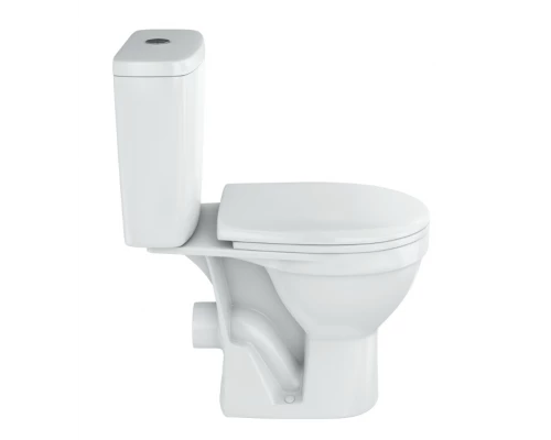 РИМ Унитаз-компакт. универс. вып, 2-х реж. арм.OLI,жестк. сид. с функ. S-C, белый   ROSA