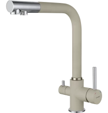 GF Смеситель для кухни, Г-обр. D-35мм с краном питьевой воды (топаз)