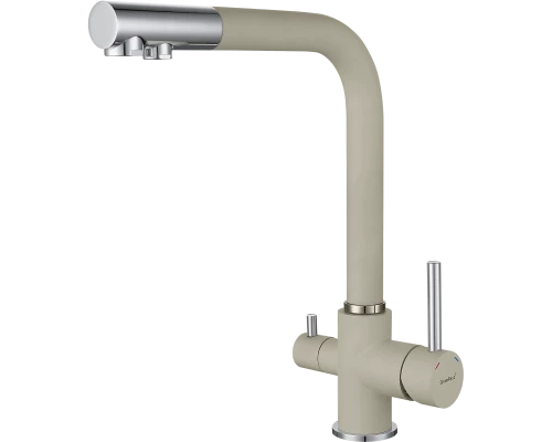 GF Смеситель для кухни, Г-обр. D-35мм с краном питьевой воды (топаз)