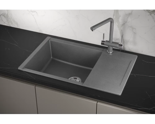 Кухонная мойка GRANULA (7807, ГРАФИТ)