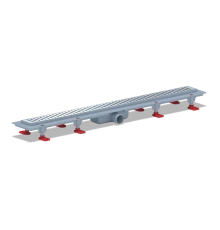 "Бимс"Трап пластиковый линейный 850Х62,диаметр выпуска 40мм,решетка нержавеющая сталь,глянец