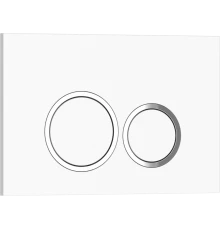 Кнопка смыва IBERICA BLANCA ESTI-O ABS-пластик, белый глянцевый (IB.B082.001.000)