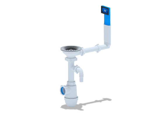 Сифон АНИ 3 1/2"*40с переливом мойки и отв., ANI PLAST