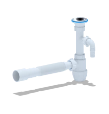 Cифон Ани 1 1/4*32 "Юнг" c отв. для ст/маш.с г/т 32*40/50, ANI PLAST