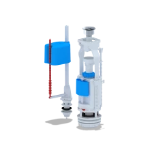 Набор с нижней подводкой  1/2 пластик двойная кнопка эконом хром, ANI PLAST