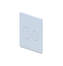 Клавиша для системы скрытой установки "Компакт" унитаза белая с хром.обрам. клавиш кругл., ANI PLAST