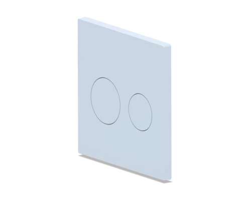 Клавиша для системы скрытой установки "Компакт" унитаза белая с хром.обрам. клавиш кругл., ANI PLAST