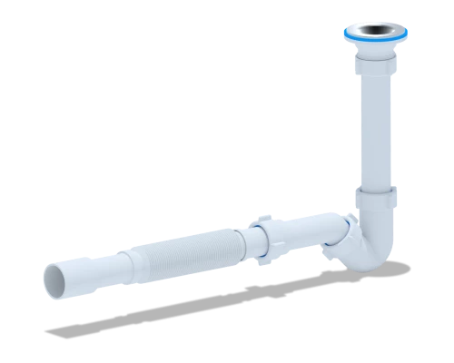 Сифон для биде 1 1/4 х 32 с трубой 32х32/40, ANI PLAST