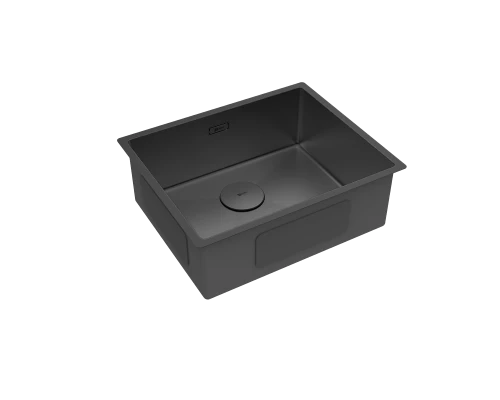 Кухонная мойка Lemark OLANGA 540 прямоугольная из нержавеющей стали цвет Черный матовый