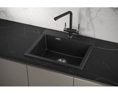 Кухонная мойка GRANULA (5804, ШВАРЦ)