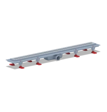 Трап РИФ пластиковый линейный 850Х62, диаметр выпуска 40мм,комб. гидрозатвор.,решетка нерж.,мат