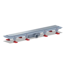 "Бимс"Трап пластиковый линейный 650Х62,диаметр выпуска 40мм,решетка нержавеющая сталь,глянец ANIPLAS