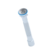 ANI Сифон гофрированный 1 1/2"*40/50 (длина мин-400мм., макс-800мм., длина винта-70мм., нерж. решетк