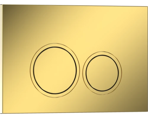 Комплект 2в1 IBERICA BLANCA инсталляция SILENCIO, кнопка смыва ESTI-O золото глянцевое (IB001.826)