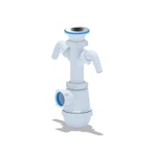 Сифон Ани Грот 1 1/2"* 40 с 2 отв. стиральной машины, ANI PLAST