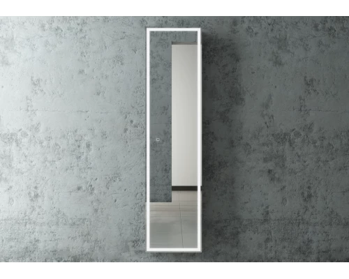 Зеркало-шкаф Mirror Box black Led 400х1600