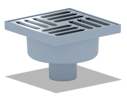 Трап верт вып. 50 решетка из нерж. стали 150х150, ANI PLAST