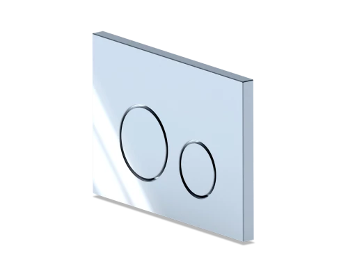 Клавиша для системы скрытой установки унитаза глянц. хром круглая, ANI PLAST