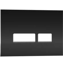 Кнопка смыва IBERICA BLANCA CRYSTAL-R стекло, черный глянцевый (IB.B022.001.001)