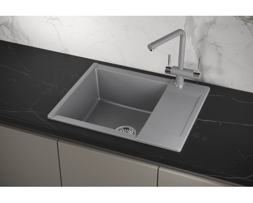 Кухонная мойка GRANULA (6202, АЛЮМИНИУМ)