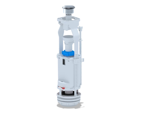 Арматура спускная кнопка хром, ANI PLAST