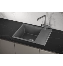 Кухонная мойка GRANULA (6202, ГРАФИТ)