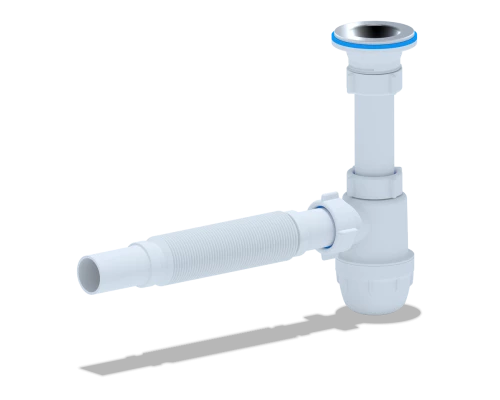 Сифон Ани 1 1/4"* 32 "Юнг" с гибкой трубой 32*32, ANI PLAST