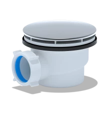 Cифон для душевого поддона 1 1/2*90 h65(вальцовка), ANI PLAST