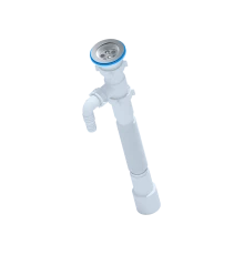 Сифон гофрирован. 1 1/2"*40/50с отводом стиральной машины, ANI PLAST