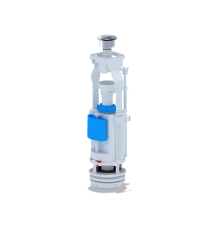 Арматура сливная с двойной металл кнопкой, ANI PLAST