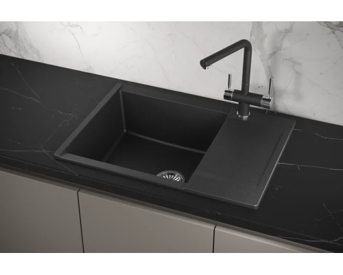 Кухонная мойка GRANULA (7003, ЧЕРНЫЙ)