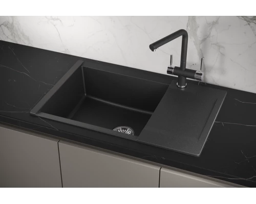 Кухонная мойка GRANULA (7807, ЧЕРНЫЙ)