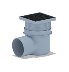 Трап регулир. горизонтальный вып.110 решетка чугун 15*15 , ANI PLAST