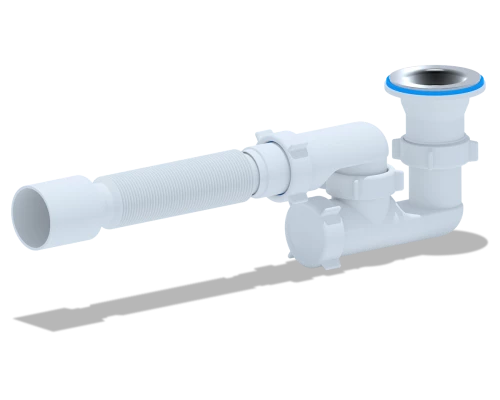 Сифон Ани для душевого поддона регулир.1 1/2"*40 с г/т 40х50,ANI PLAST