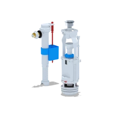 Набор с бок.подв  1/2 латунь кнопка хром, ANI PLAST