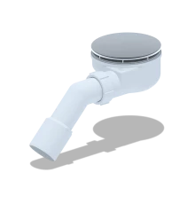 сифон для душевого поддона 1 1/2*90, h 53 мм, с переходной трубой 45 40*50,(вальцовка), ANI PLAST