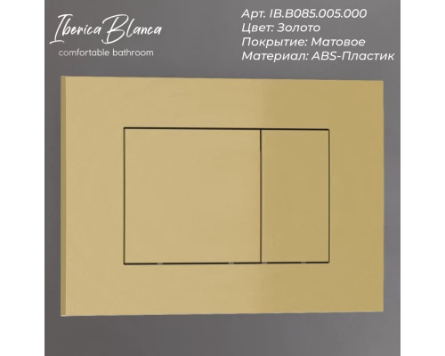 Комплект 2в1 IBERICA BLANCA инсталляция SILENCIO, кнопка смыва ESTI-S золото матовое (IB001.854)