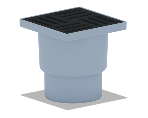 Трап нерегулируемый. вертикальный. вып.110 решетка чугун 15*15,, ANI PLAST