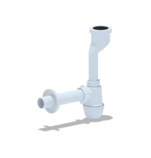 Сифон для писсуара  c выходом на 40 и прямой трубой, ANI PLAST