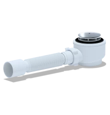 Сиф. для душ. под.1 1/2**50/60 с гибкой тр. 375*40/50 хром, ANI PLAST