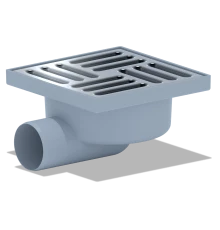 Трап гориз.вып.50, н/рег. реш.150   нерж. сухой, ANI PLAST