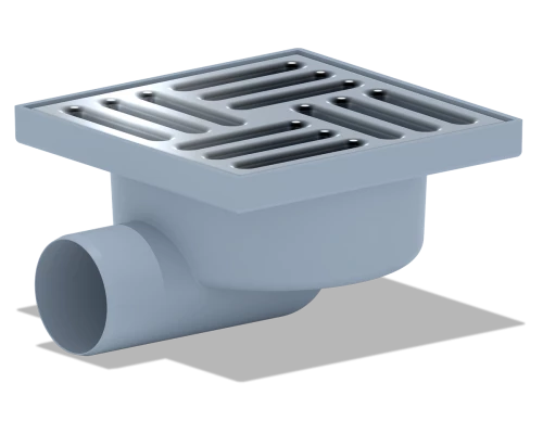 Трап гориз.вып.50, н/рег. реш.150   нерж. сухой, ANI PLAST