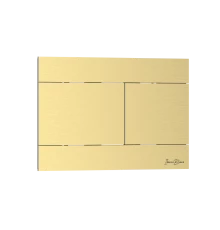 Кнопка смыва IBERICA BLANCA INOX-R нержавеющая сталь, золото матовое (IB.B015.03)