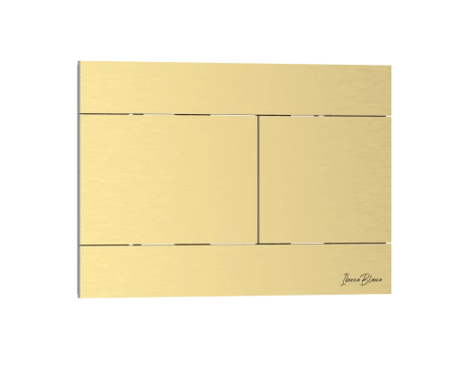 Комплект 3в1 IBERICA BLANCA инсталляция SILENCIO MINI, унитаз BURGOS ALTO белый, кнопка смыва INOX-R золото матовое (IB.001M.BRA.231.1503)