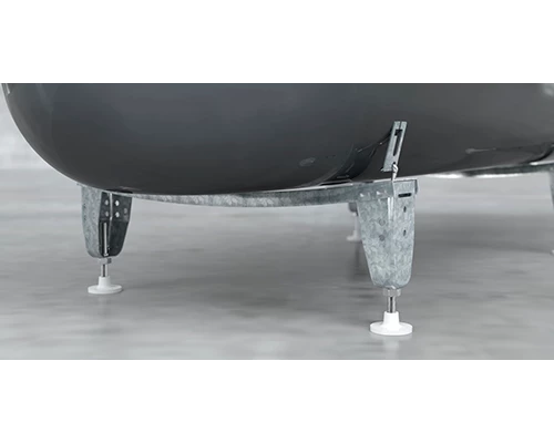 Ножки стальные универсальные для ванн, b - 70/75 см., прикручивающиеся (аналог APMROS100), BLB