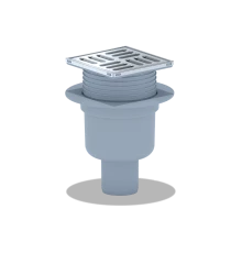 Трап верт. вып.50 регул. среш. 10х10 металл. сухой ANI PLAST