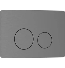 Кнопка смыва IBERICA BLANCA INOX-О нержавеющая сталь, вороненая сталь (IB.B081.008.000)