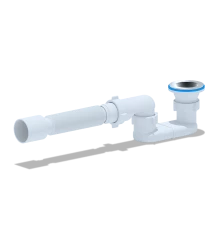 ANI Сифон для душевого поддона 1 1/2"*40мм. с гибкой трубой 40х50мм., ANI PLAST